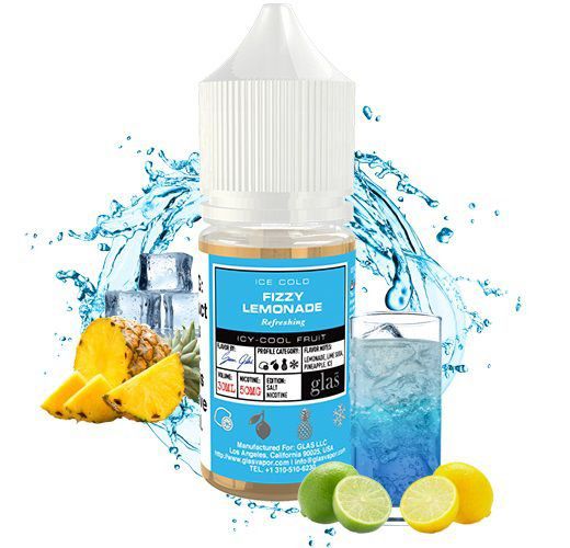 Líquido Nicotine Salt - GLAS BSX Salt - Fizzy Lemonade - 30ml