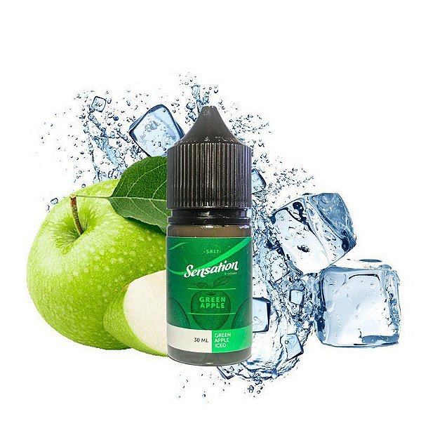 Líquido Salt Nicotine - Sensation - Green Apple - Nic Salt - 30ml