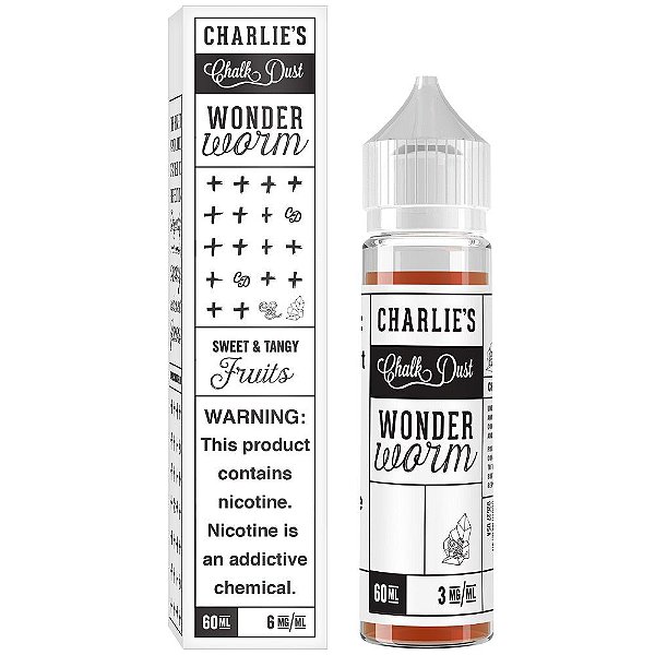 Wonder Worm - Black And White Series - Charlie's Chalk Dust - Free Base - 60ml