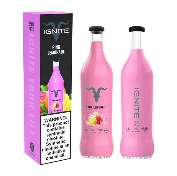 Pink Lemonade - V25 - Ignite - Pod Descartável - 2500 Puffs