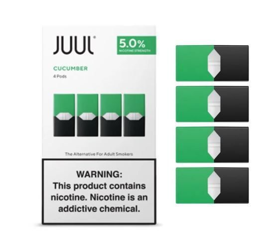 Pod Refil Juul - 4 refil  - Cucumber - 5%