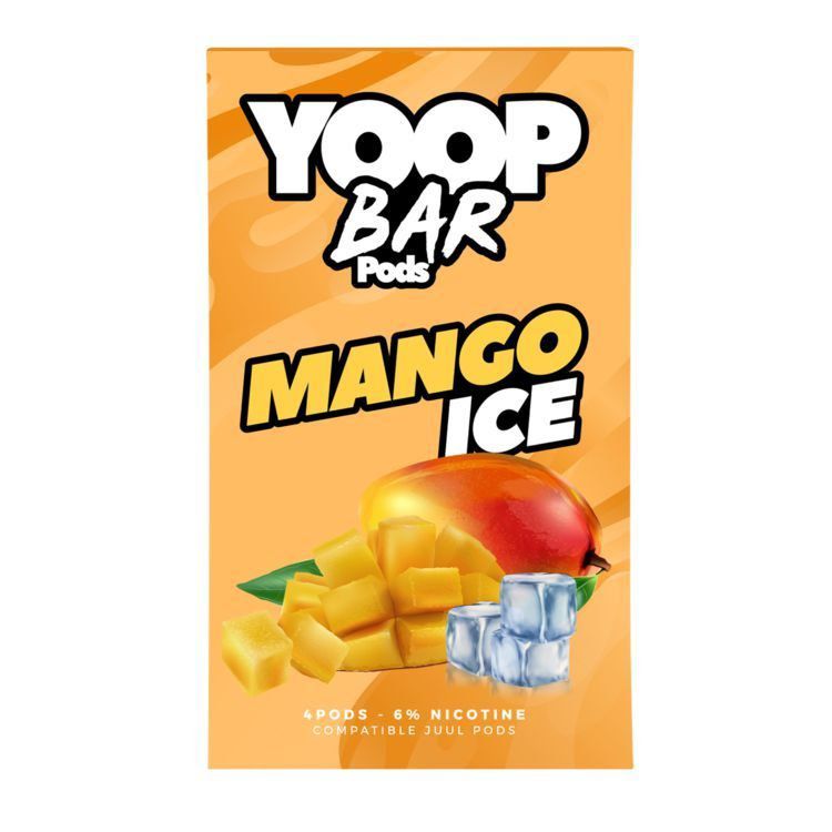 Pod Refil Yoop - 4 refil - Mango Ice - 5%