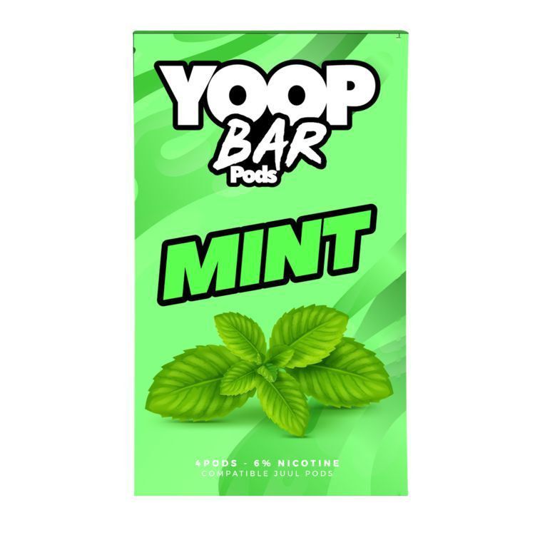 Pod Refil Yoop - 4 refil - Mint - 5%