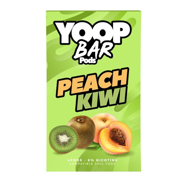 Pod Refil Yoop - 4 refil - Peach Kiwi - 5%