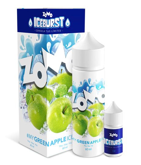 My Green Apple Ice - Iceburst - Zomo Vape - Free Base - 30ml