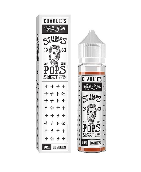 Pops Sweet & Sour Melon - Stumps Series - Charlie's Chalk Dust - Free Base - 60ml