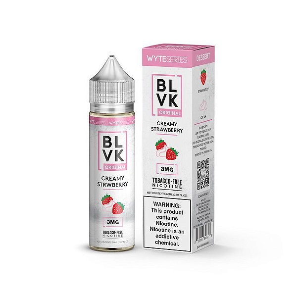 Creamy Strawberry - WYTE Series - BLVK - Free Base - 60ml