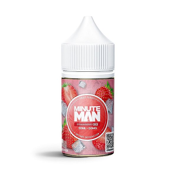 Strawberry Ice - Fruit Series - Minute Man Vape - Nic Salt - 30ml