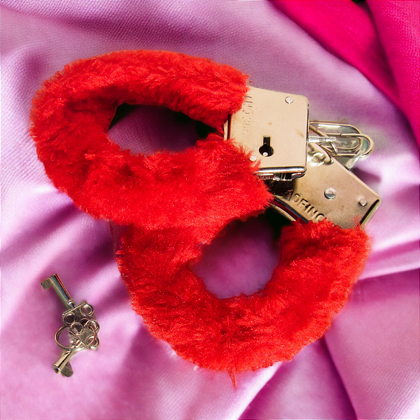 Algema de Metal Revestida com Pelúcia