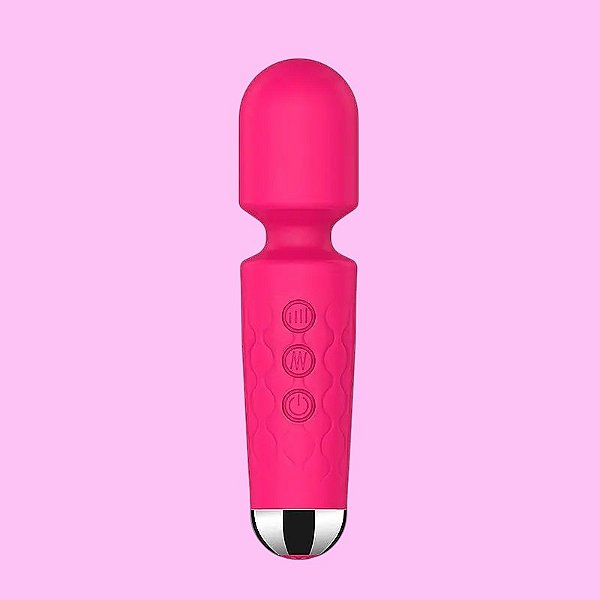 Varinha Mágica 20 Vibrações E 8 Velocidades Recarregável USB