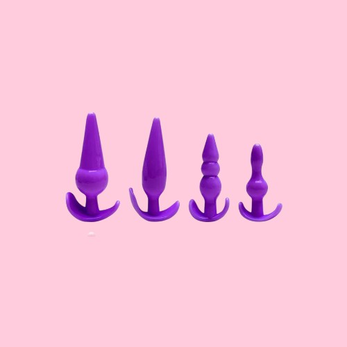 Plug Anal Roxo Silicone Flexível