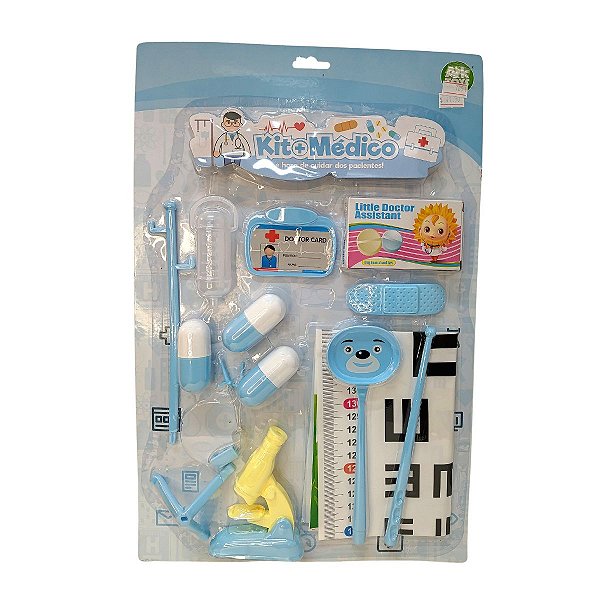 Kit médico infantil 14 peças