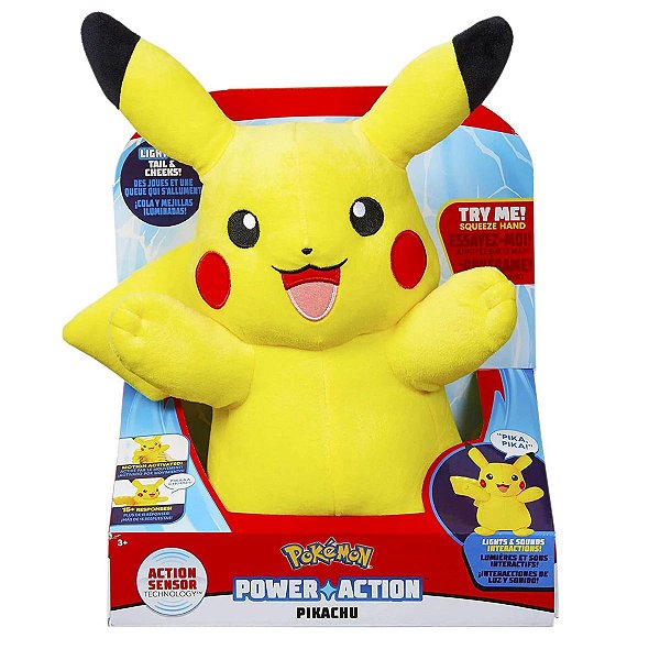 Pelúcia Pikachu 20 cm com som