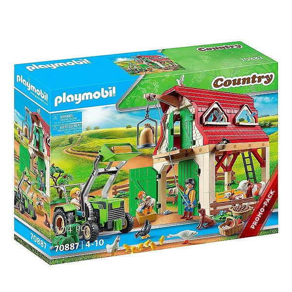 Playmobil - Fazenda com Animais Pequenos 204 pc - Country 70887