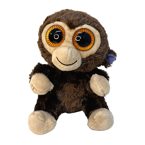 Macaco zoiodinho marrom de 15 cm
