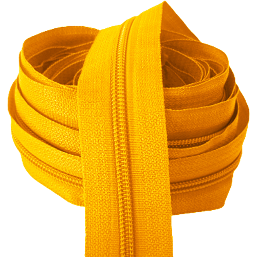 Zíper Nº5 com 5 Metros Cor Amarelo Ouro