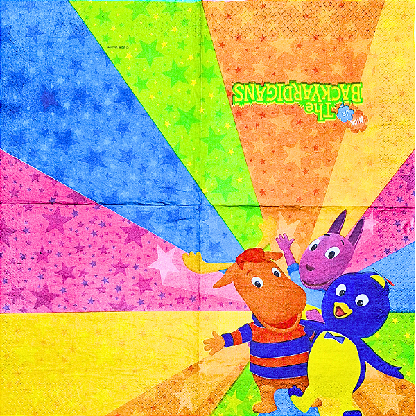 Guardanapo para Decoupage 33x33 Os Backyardigans
