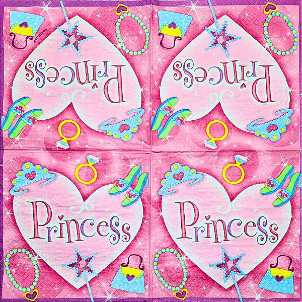Guardanapo para Decoupage 33x33 Princess