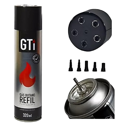 Gás Butano Refil para Isqueiro Recarregável 320ml GTi