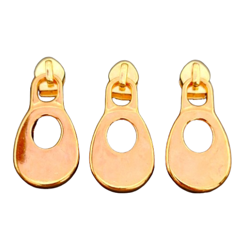 Cursor Para Zíper Nº5 Oval com Furo 3 Unidades