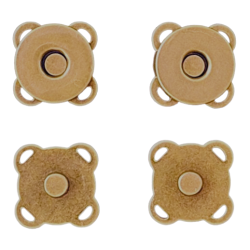 Botão Imantado 18mm para Bolsa de Crochê 2 Unidades