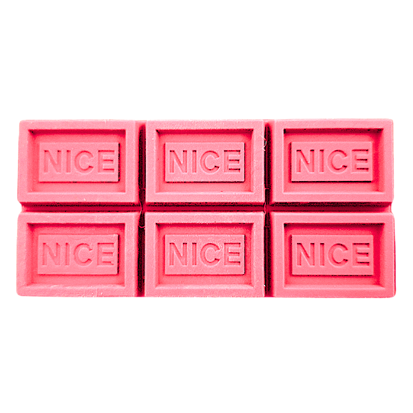 Borracha em Formato de Barra de Chocolate Rosa