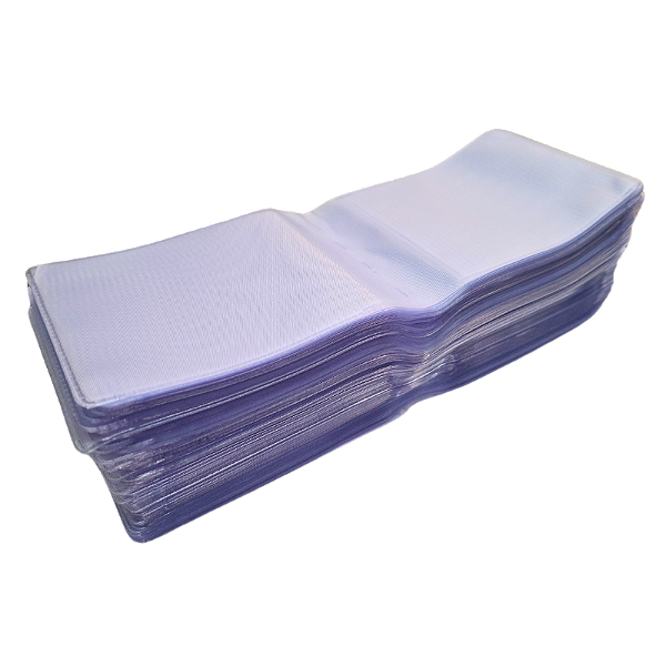Miolo Refil Plástico Carteira Porta Documentos Horizontal 100 Unidades