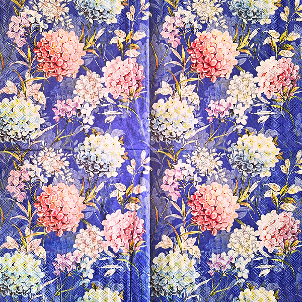 Guardanapo para Decoupage 33x33 Hortênsias da Holanda Modelo 1