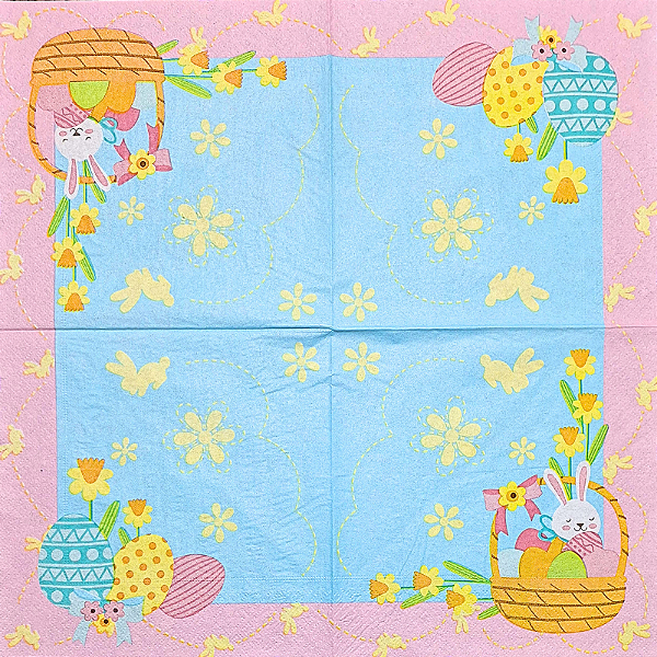 Guardanapo para Decoupage 33x33 Páscoa Modelo 1