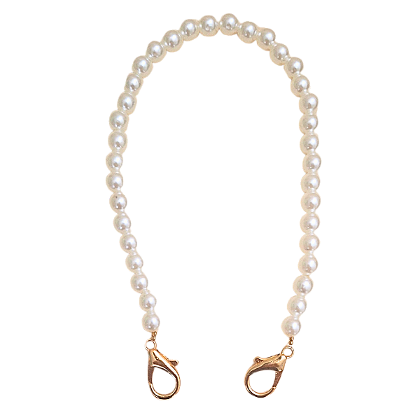 Alça para Bolsa com Pérola Acrílica 30cm