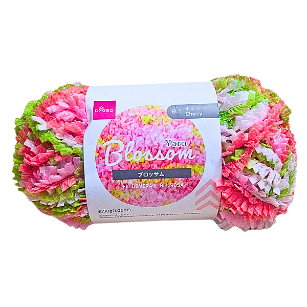 Novelo de Linha Verão para Tricô 30g Blossom Cereja Daiso
