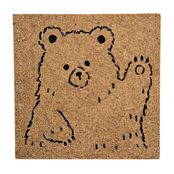 Carimbo para Scrapbook 3cm x 3cm Ursinho Kawaii