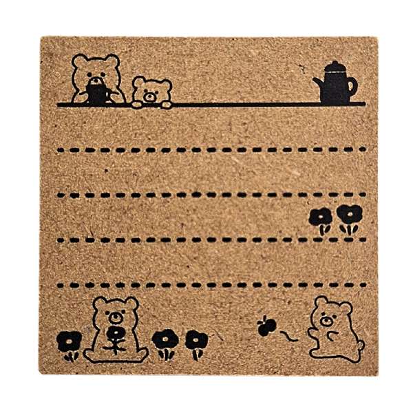 Carimbo para Scrapbook 4cm x 4cm Recadinho Kawaii