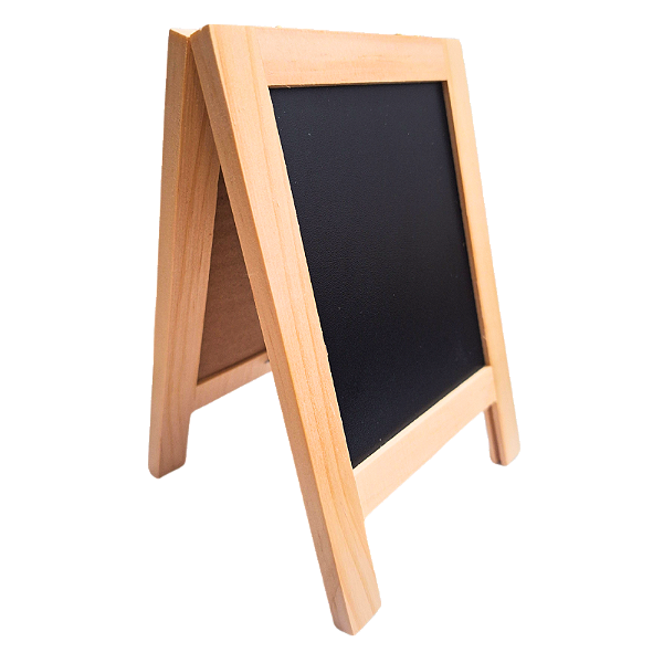 Mini Lousa Quadro Negro para Recados com 12 Gizes Coloridos