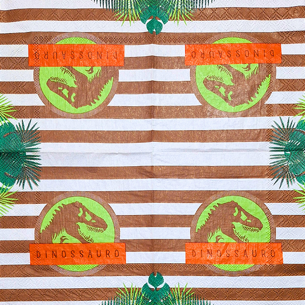 Guardanapo para Decoupage 24.5x24.5 Dinossauro