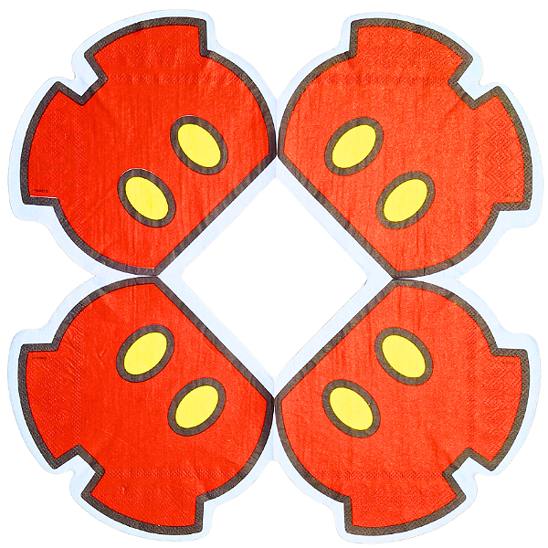 Guardanapo para Decoupage 32.5x32.5 Shorts Vermelho do Mickey