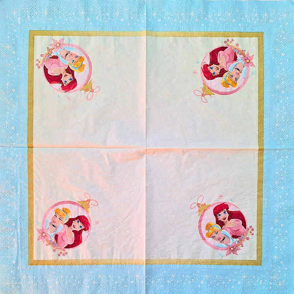 Guardanapo para Decoupage 33x33 Princesas Modelo 2