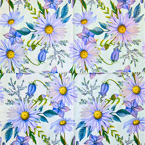 Guardanapo para Decoupage 33x33 Margarida Lilás