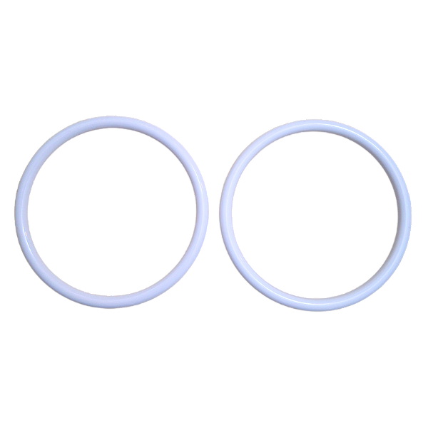 Argola para Alça de Bolsa 12cm 2 Unidades Cor Branca