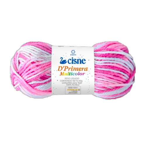 Novelo de Lã Tricô Crochê 40g 84m Cisne D'Primera Multicolor 293 Coats