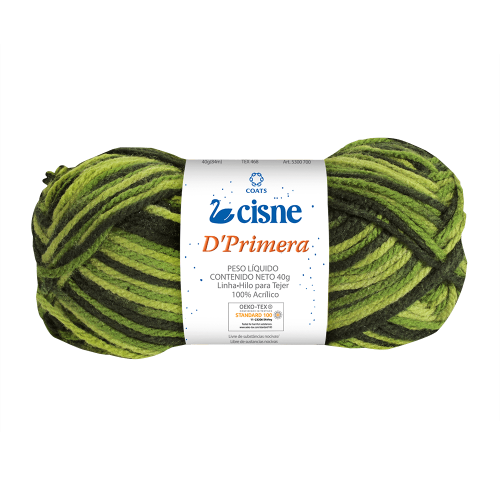 Novelo de Lã Tricô Crochê 40g 84m Cisne D'Primera Multicolor 124 Coats