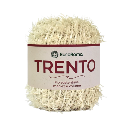 Barbante para Crochê Tricô Tear Macramê 101m Trento Cor 100 EuroRoma