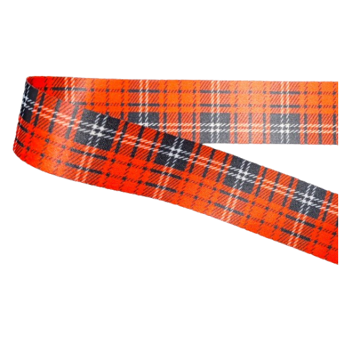 Alça Acetinada 40mm para Bolsa 1 Metro Tartan Vermelho