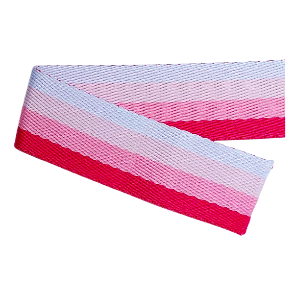 Alça para Bolsa 40mm Chic 1 Metro Rosa Branco