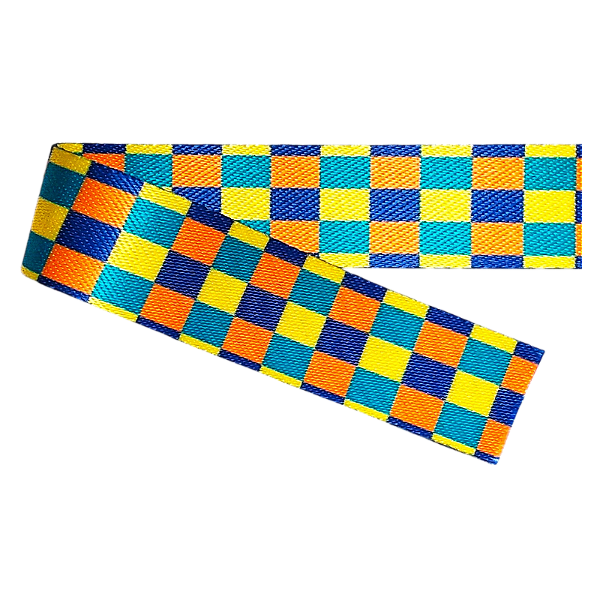 Alça para Bolsa 30mm de Cetim 1 Metro Quadriculado Color
