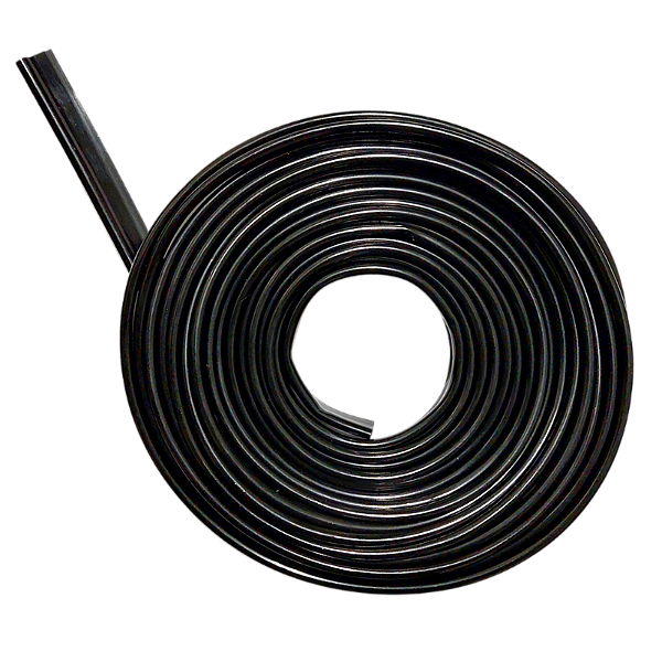 Vivo para Bolsa 11mm PVC 5 Metros Preto