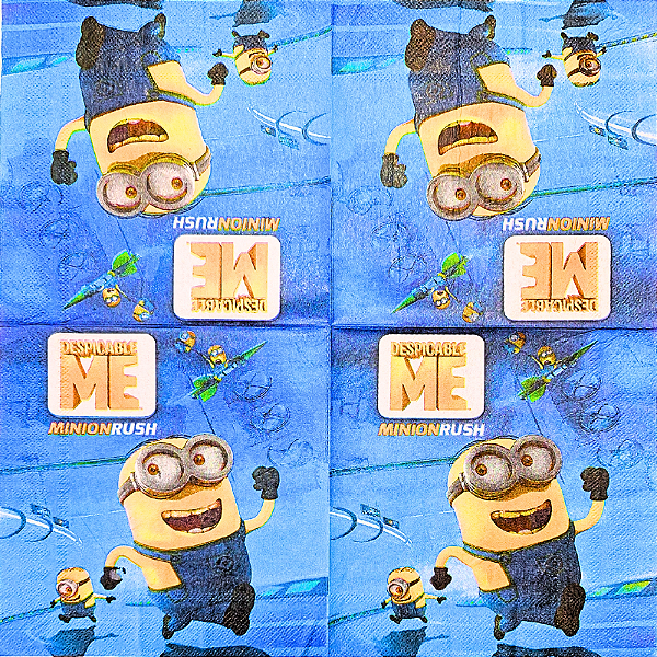 Guardanapo para Decoupage 33x33 Minions