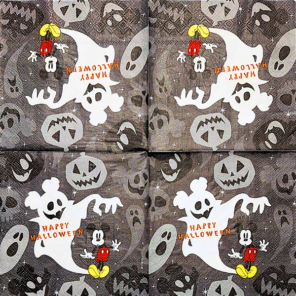 Guardanapo para Decoupage 24.5x24.5 Halloween Mickey