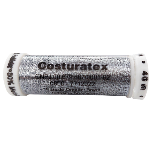 Linha Metalizada para Costura 40m Grafite Costuratex