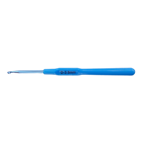 Agulha de Crochê em Alumínio com Cabo Plástico 3.5mm